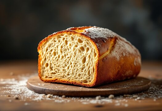 Slice of bread with a sprinkle of sugar on top. Graphic, photo, vector, images, illustration, art, design, clipart, abstract, digital, tshirt, pattern, mockup, stock