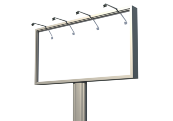 3D render of a large advertising billboard