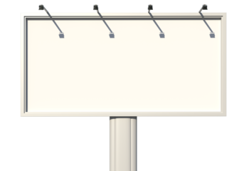 3D render of a large advertising billboard