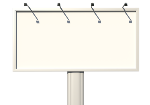3D render of a large advertising billboard