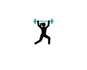 Fitness woman icon vector design illustration.