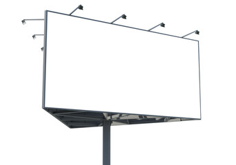 Obraz premium 3D render of a large advertising billboard