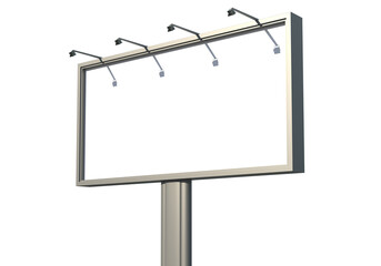 Obraz premium 3D render of a large advertising billboard