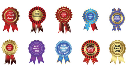 legant Gold Award Emblems, Premium Quality and Victory Certificate Set, Golden Celebration Badges,Luxury Award, Trophy, and Winner Symbol Pack, Vintage Gold Badge Collection,Award, Medal, and Premium,