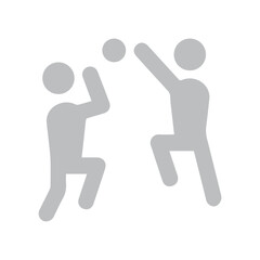 People playing ball game