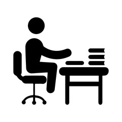 Person Studying at Desk