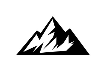 Stilisierter Berg mit drei Gipfeln