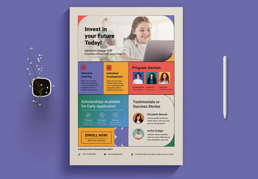 College Admission Flyer