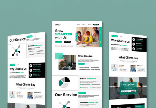 Modern Business Marketing Landing Page Template