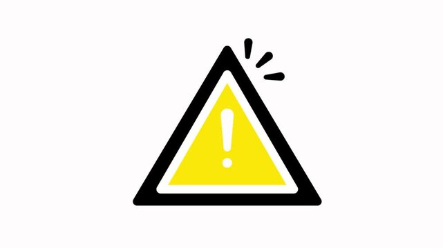attention  icon animation simple flat