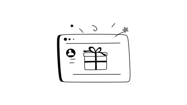 icon animation for rewards and benefits for repeat customers