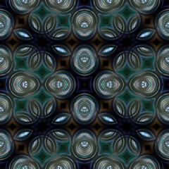 Abstract symmetrical kaleidoscope pattern with vibrant colors, perfect as a background or decorative graphic.