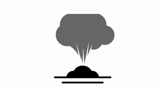 smoke  icon animation simple flat
