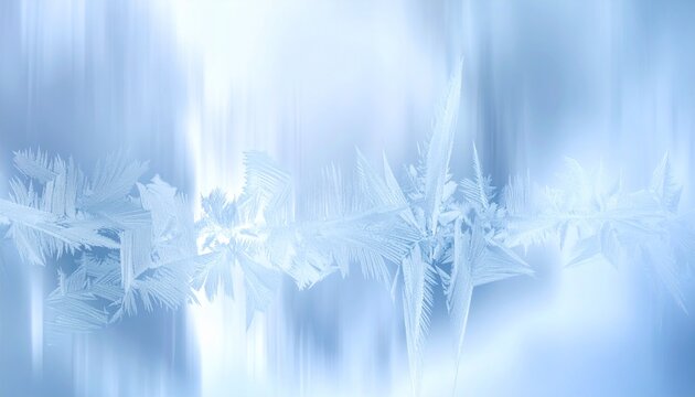 Cold winter-themed blurred surface showcasing delicate crystalline ice texture with frosty cool blue hues, evoking a serene frozen atmosphere, perfect for seasonal backgrounds, minimalist winter desig