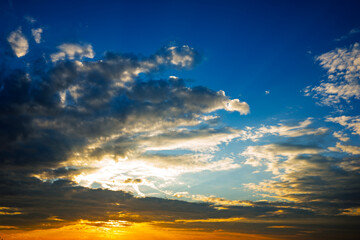 The sky is blue with a few clouds