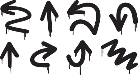 Arrows graffiti style drip set