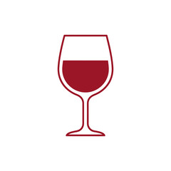 Glass of red wine sitting on a white table, showcasing its rich color and inviting aroma in a minimalist style, creating an elegant and sophisticated ambiance.