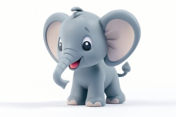 Naklejka premium Cute Cartoon Elephant