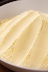 Freshly Ground Glutinous Rice Flour in Bowl - Fine Powder for Asian Cooking and Gluten-Free Baking