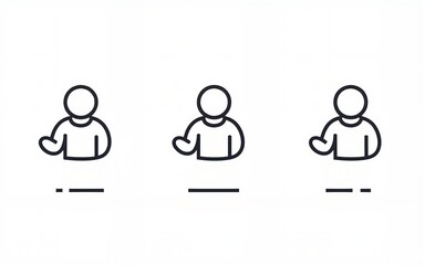 Sports team strategy icon set: linear coaching and management symbols. High quality