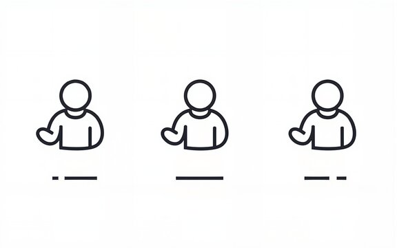 Sports team strategy icon set: linear coaching and management symbols. High quality
