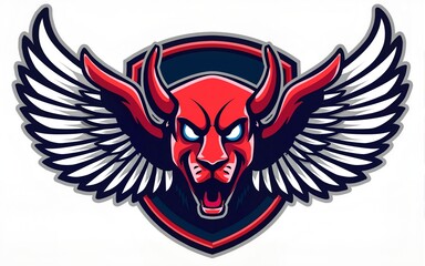 track and field team design with wings for school, college or league sports. High quality