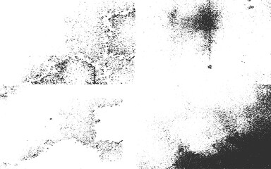 Collection of grunge textures, overlay textures set stamp with grunge effect, cement wall vector Illustration. dark concrete wall texture background.