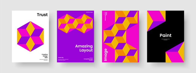 Obraz premium Abstract Book Cover Template. Geometric Report Design. Modern Banner Layout. Flyer. Background. Business Presentation. Brochure. Poster. Leaflet. Journal. Brand Identity. Magazine. Pamphlet