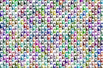 Abstract digital pattern featuring densely packed, multicolored, stylized human faces symbolizing diversity, community, and crowd movement.
