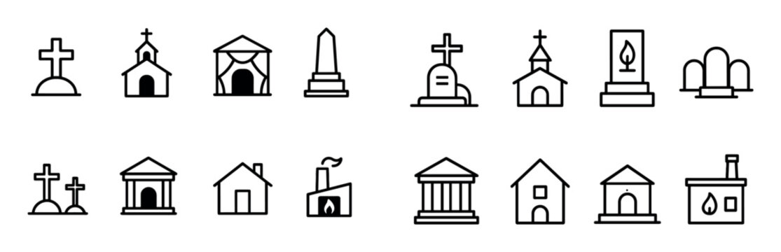 Funeral Ceremony Icons