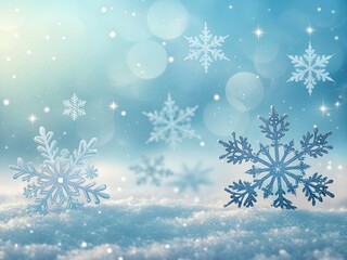 Snowflakes winter christmas holiday snow ice frost frozen cold season december january february background festive celebration decoration glittery