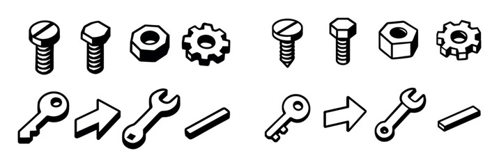 Isometric Furniture Icons