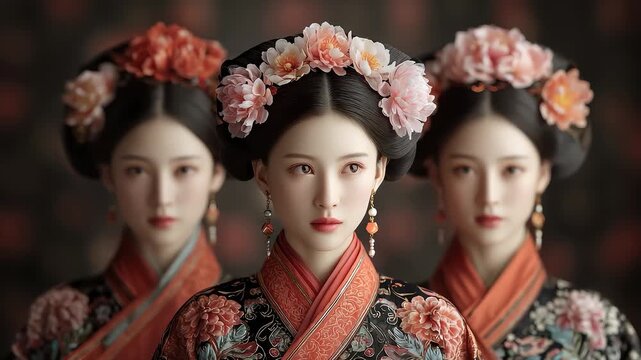 The dignified beauty of court ladies in the Tang Dynasty