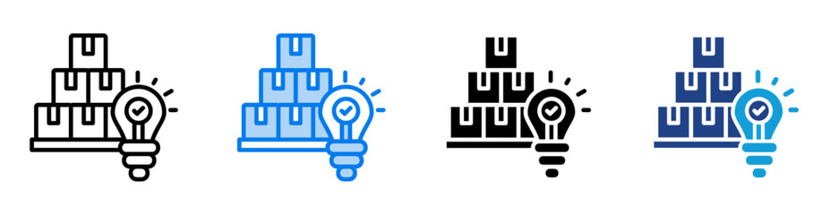 Strategy icon set multiple style collection