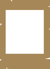 old photo frame on white background