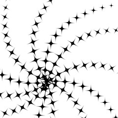 Black and white abstract geometric composition