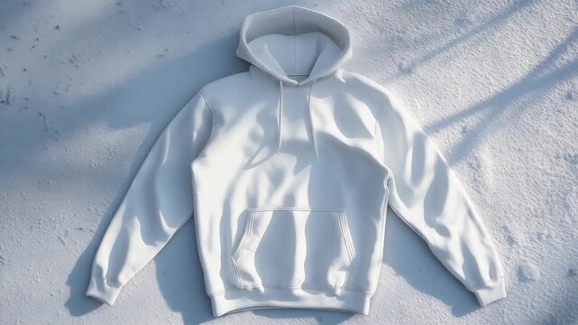 White Hoodie on Snow