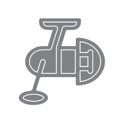 Fototapeta premium Fishing Reel Tackle Icon