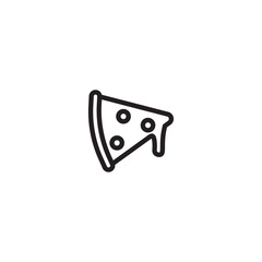 Pizza Slice Outline Icon