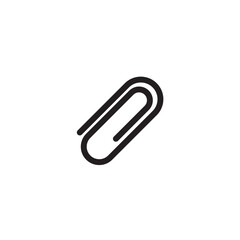 Obraz premium Paper Clip Outline Icon