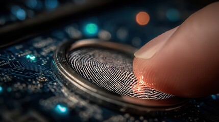 Secure your digital world with advanced biometric fingerprint scanning technology for ultimate personal data protection and access control