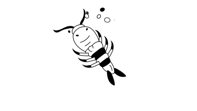 Premium icon animation of zooplankton in trendy style