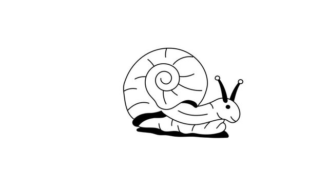 A cute snail crawling underwater, ready for premium use vector