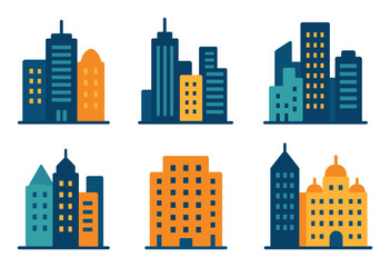 Skyscraper Icon Grid