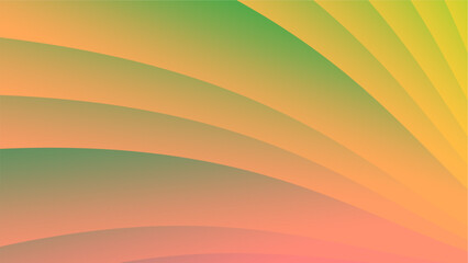 Abstract Curved Rainbow Pattern Background