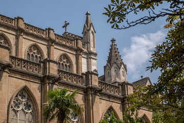 NeoGothic Maria Inmaculada Cathedral Facade