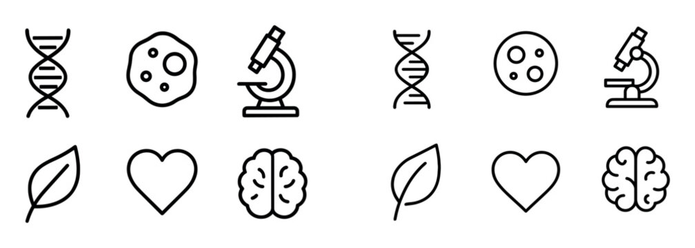 Biology Icons Grid