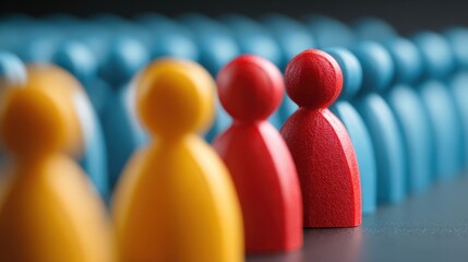 Fototapeta premium By considering team culture and work preferences, redeployment places employees where they fit best, improving collaboration, comfort, and long-term success. 