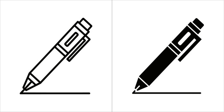 Illustration of a mechanical pencil in black and white