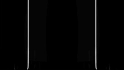 Abstract loop of refracted light beams from rotating mirrors. Ideal for VJ sets, concerts, stage visuals, or cinematic overlays. - Powered by Adobe